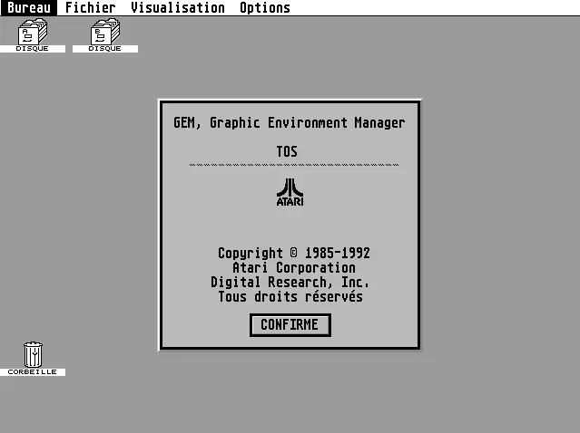 Captura de TOS 4.04 (MultiTOS) ejecutándose a 640x480 en un Atari Falcon030
