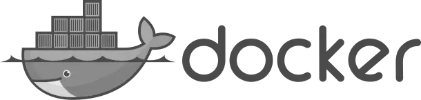 Logotipo de Docker, el motor de contenedores que impulsó la adopción de Alpine como imagen base