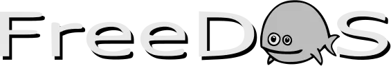 Logotipo del proyecto FreeDOS con la mascota Blinky