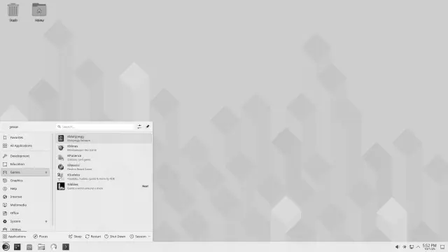 Escritorio KDE Plasma de openSUSE Leap 16.0