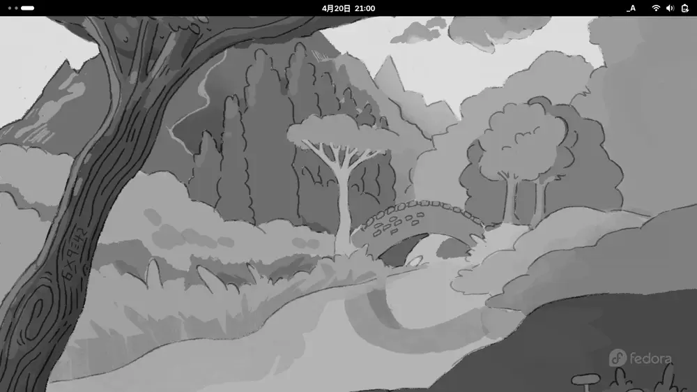 Escritorio de Fedora Workstation con el entorno GNOME