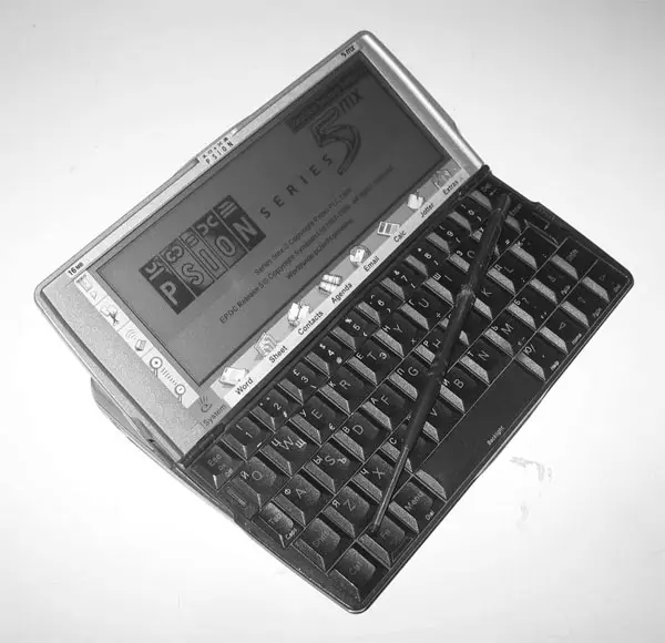 PDA Psion Series 5 con teclado físico, el origen de EPOC y Symbian