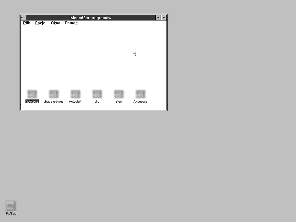 Administrador de Programas de Windows for Workgroups 3.11