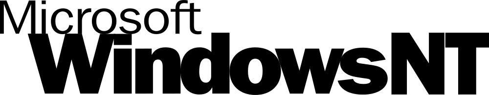 Logotipo de la marca Windows NT de Microsoft
